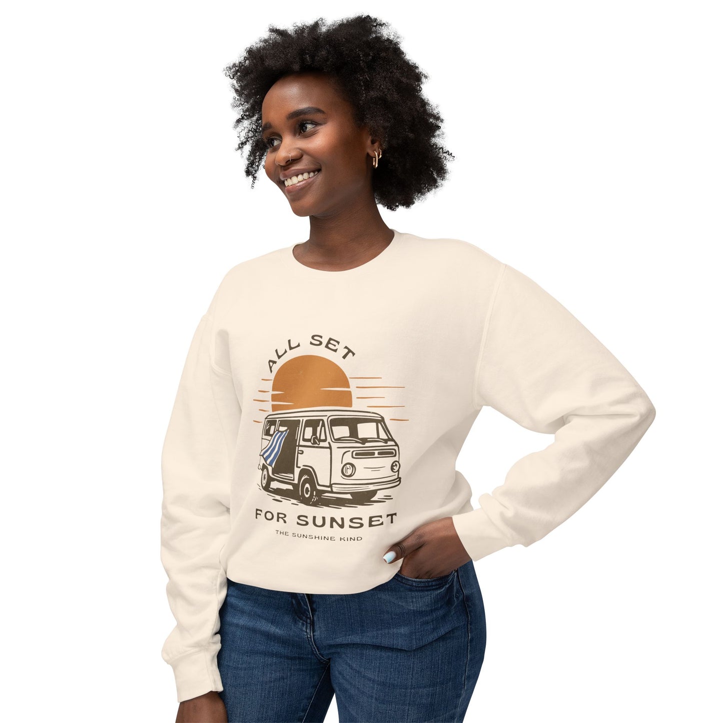 All Set For Sunset Unisex Lightweight Sweatshirt