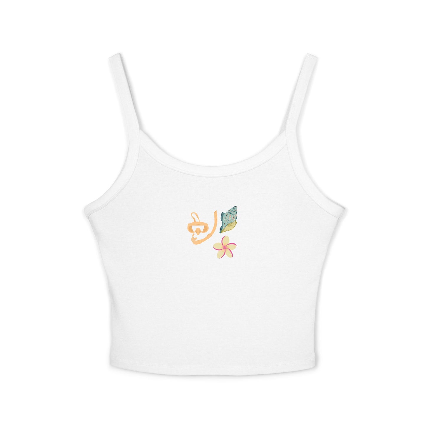 Tropical Illustration Tank | Women's Spaghetti Strap Tank Top