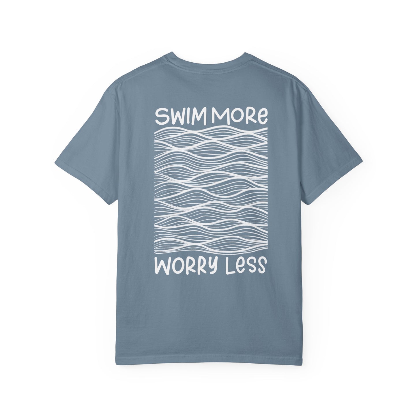 Swim More Worry Less Tee Graphic, Unisex T-Shirt