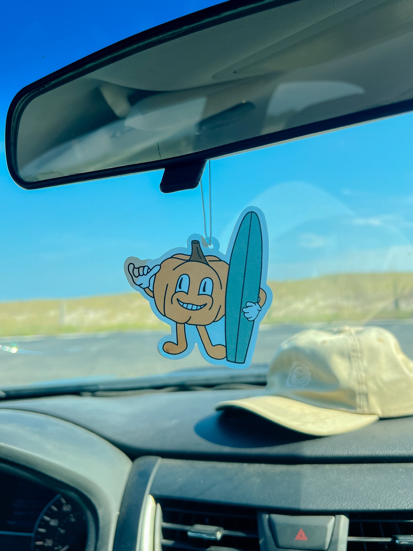 Pumpkin Surfer Scented Car Charm