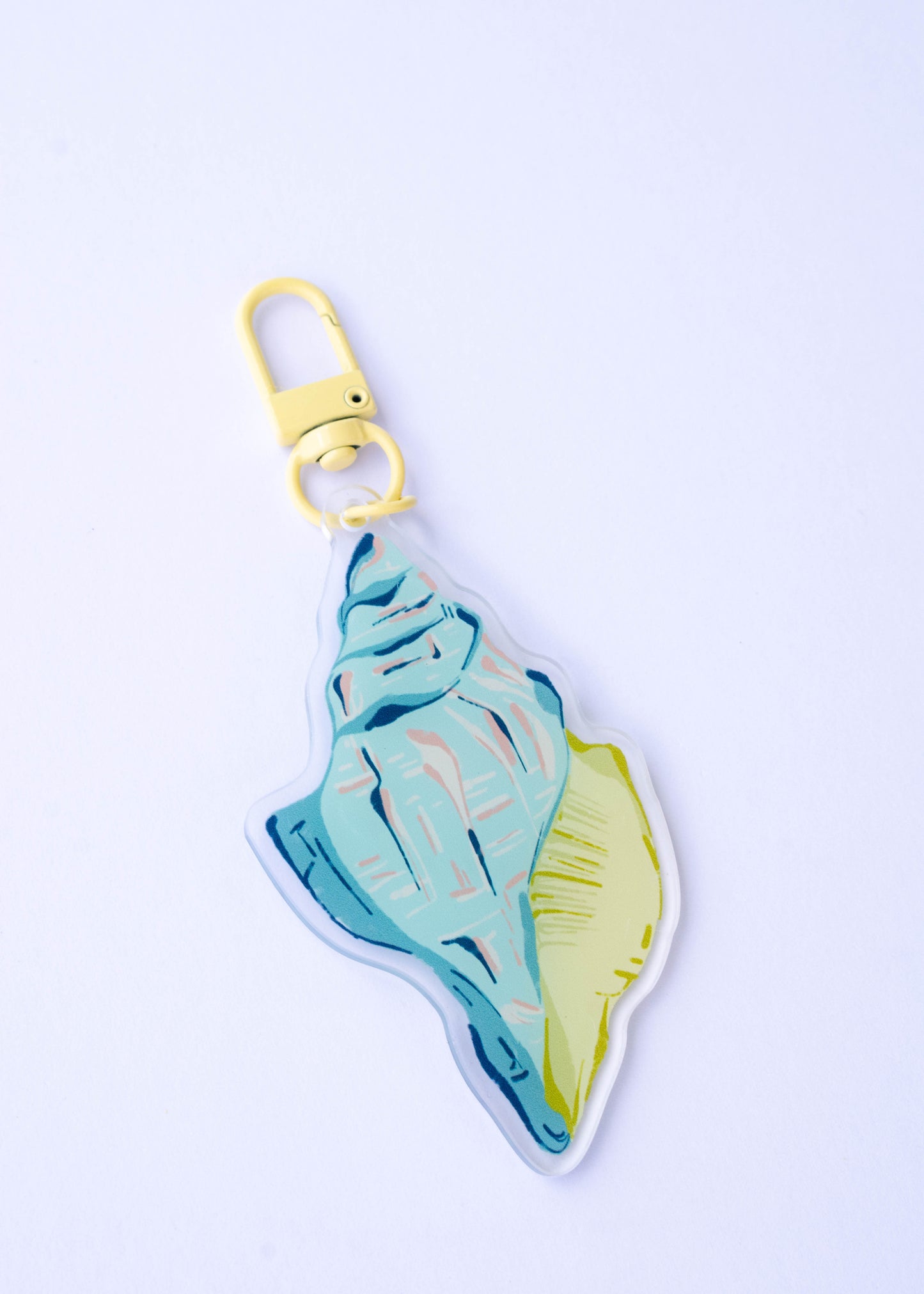 Acrylic Conch Shell Keychain