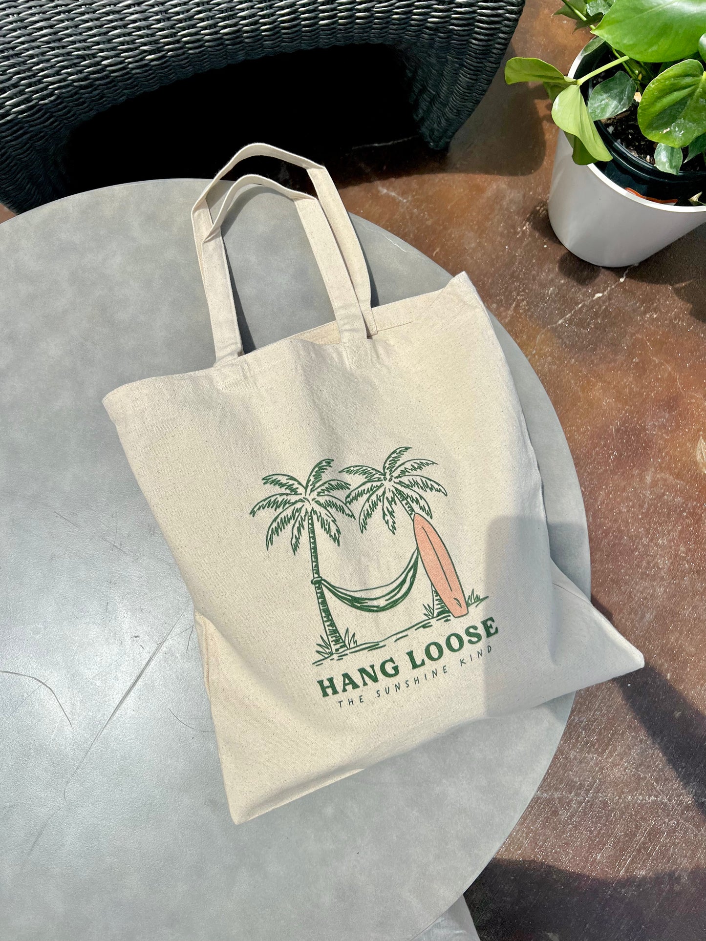 Hang Loose Cotton Canvas Tote Bag