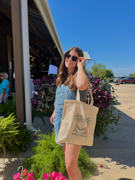 Hang Loose Cotton Canvas Tote Bag