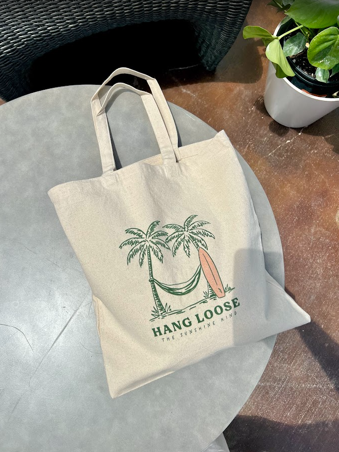 Hang Loose Cotton Canvas Tote Bag