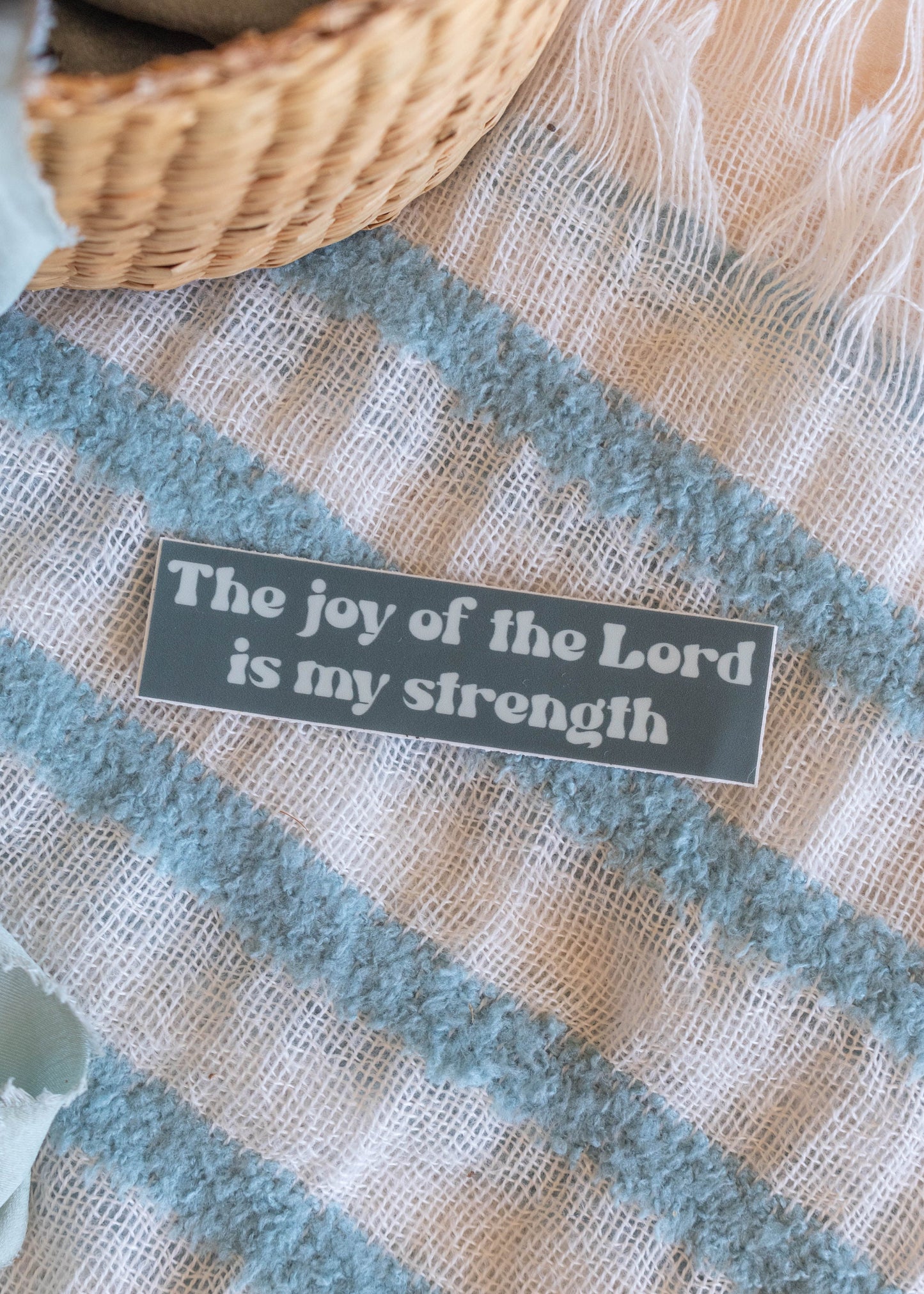 Joy of the Lord Sticker // 3 x 1 in.