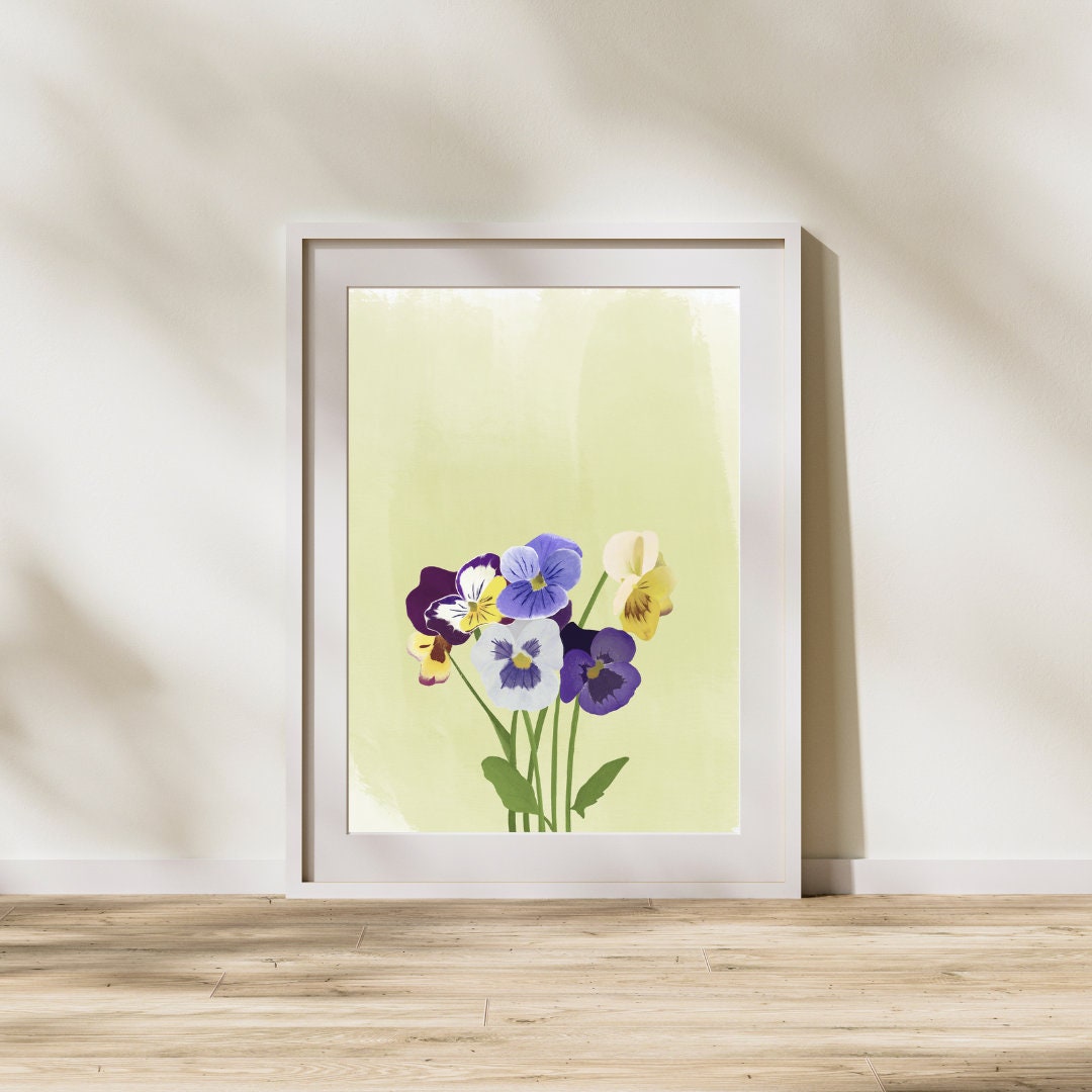 Pansy Print | Quality Art Print