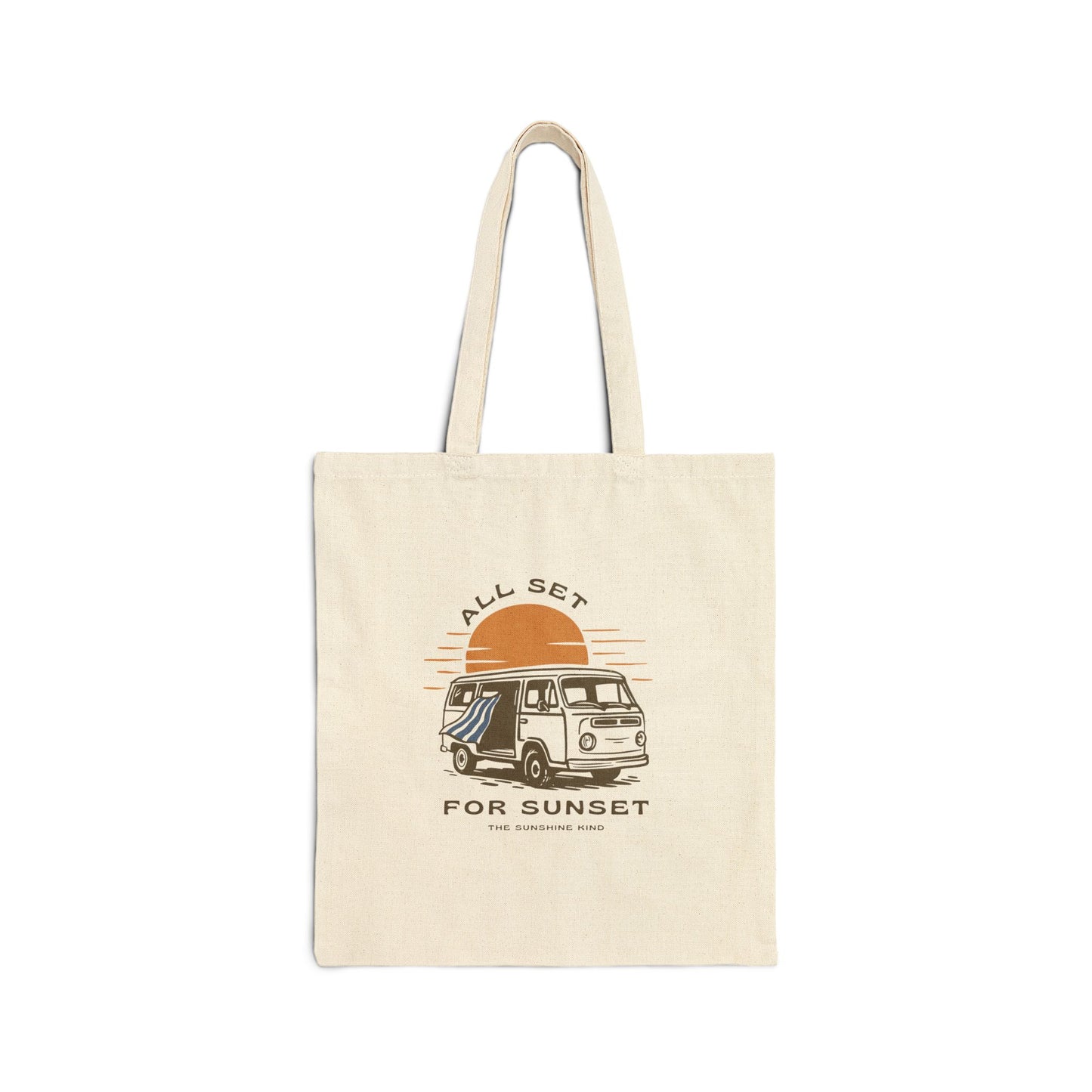 All Set For Sunset Cotton Canvas Tote Bag