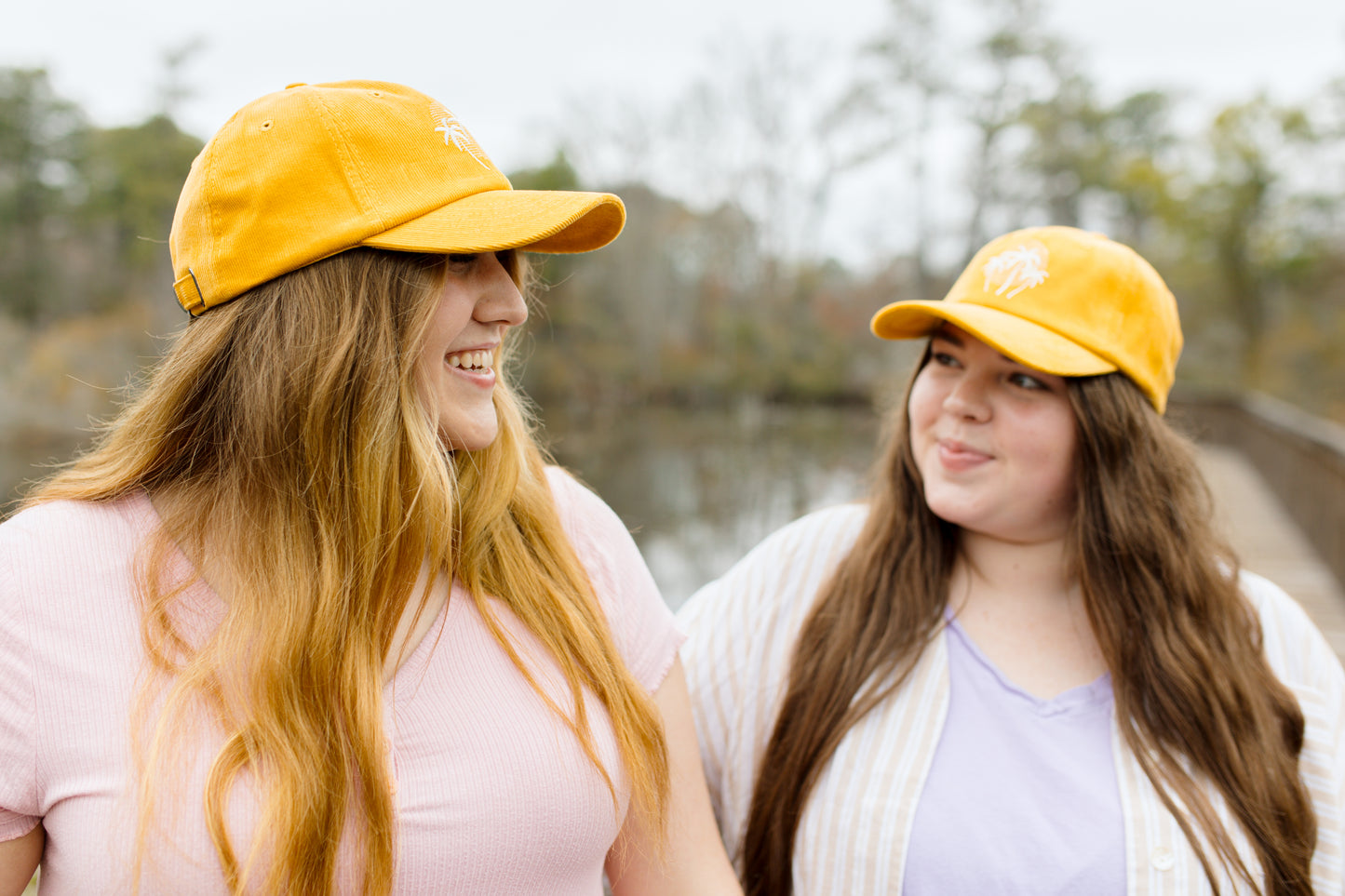 Sunset Palms Baseball Hat | Golden Corduroy