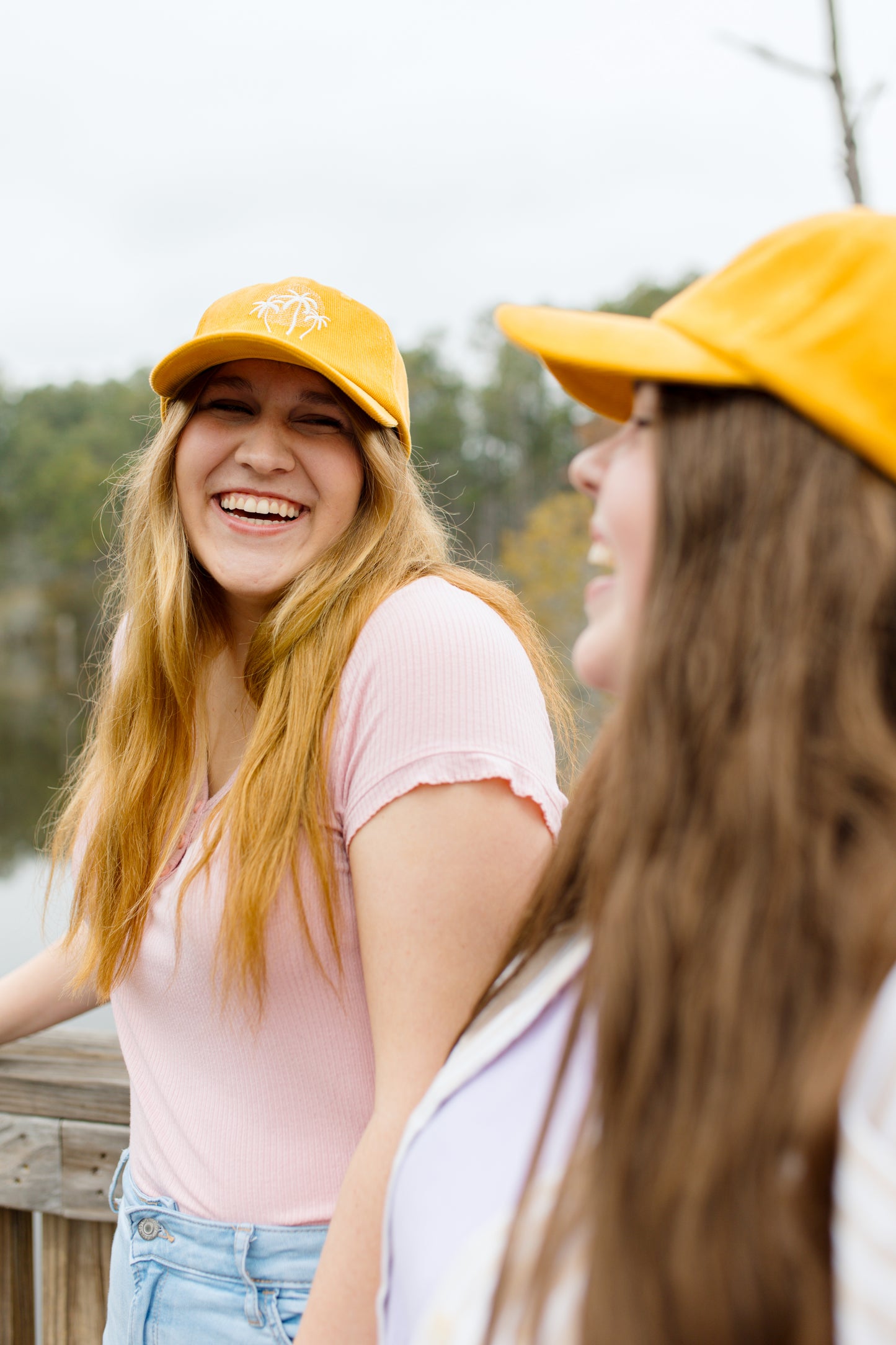 Sunset Palms Baseball Hat | Golden Corduroy