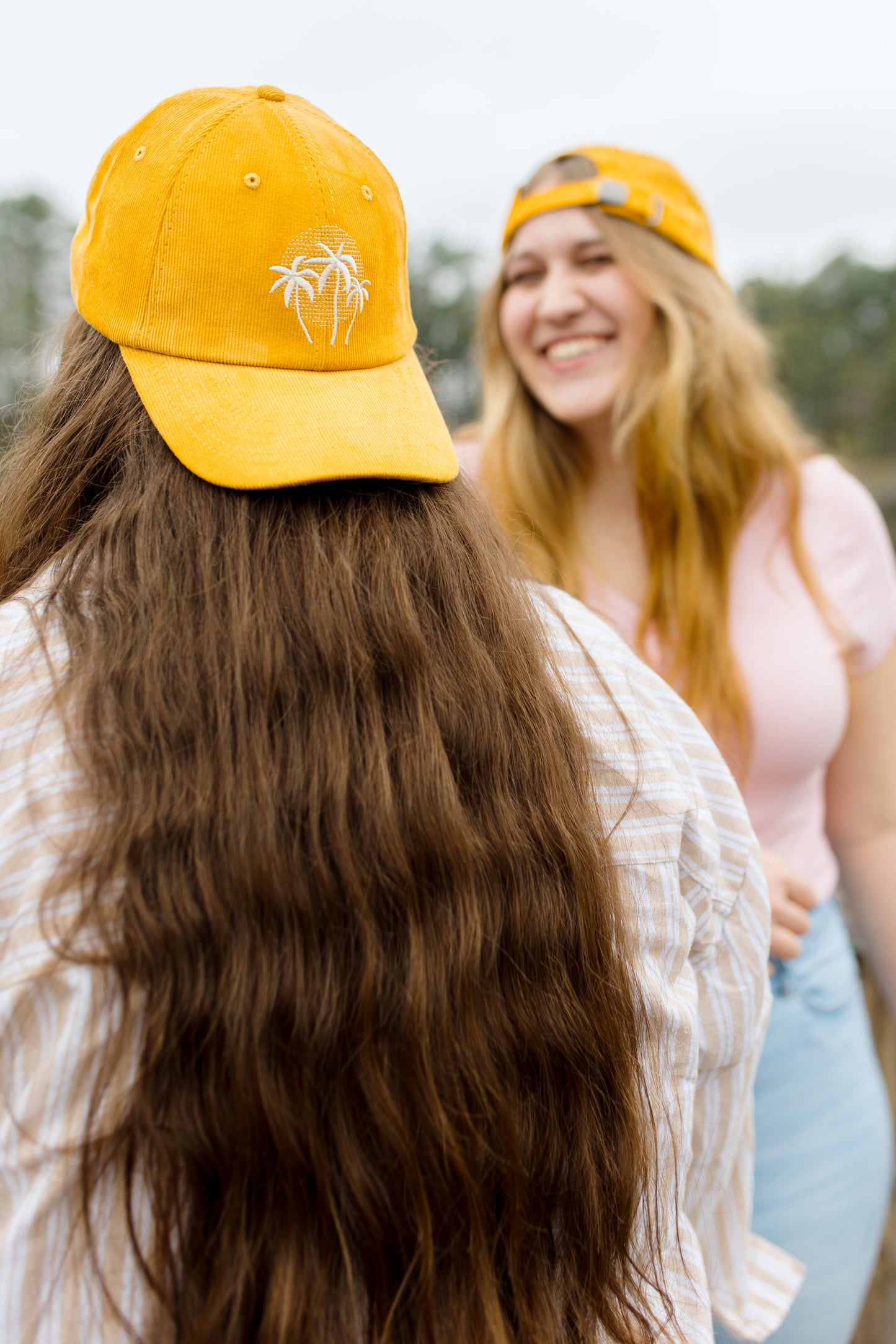 Sunset Palms Baseball Hat | Golden Corduroy