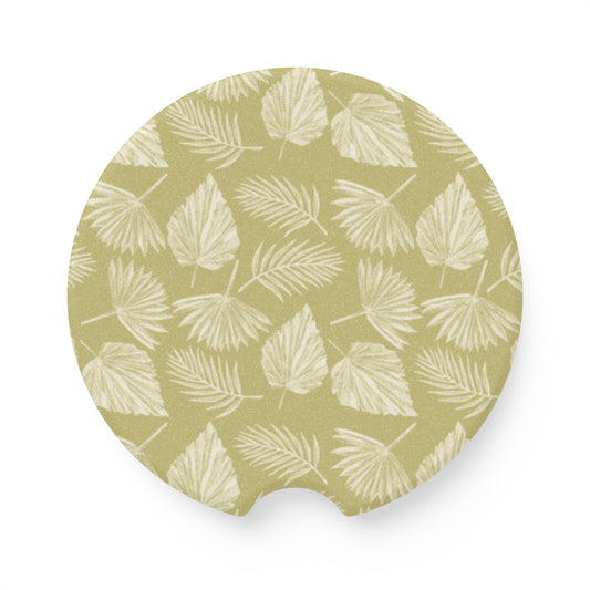 Key West Palms Soapstone Car Coaster