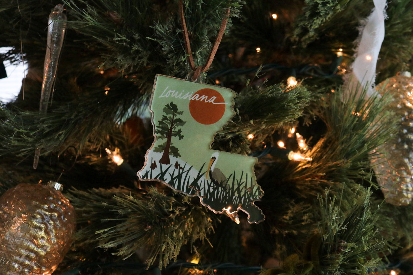 Louisiana Acrylic Ornament | 3 x 3 in