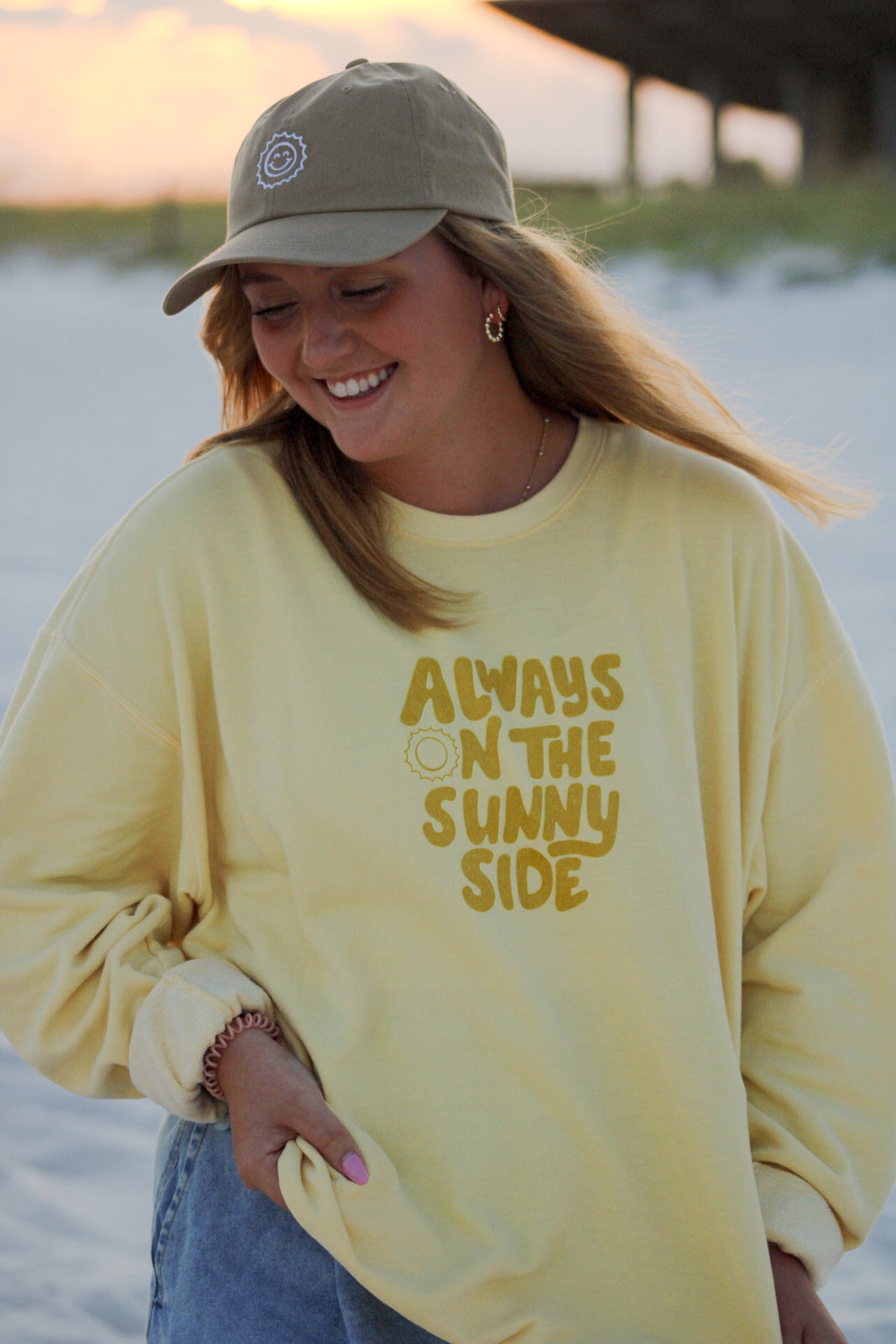 Sunshine Smiley Classic Dad Cap