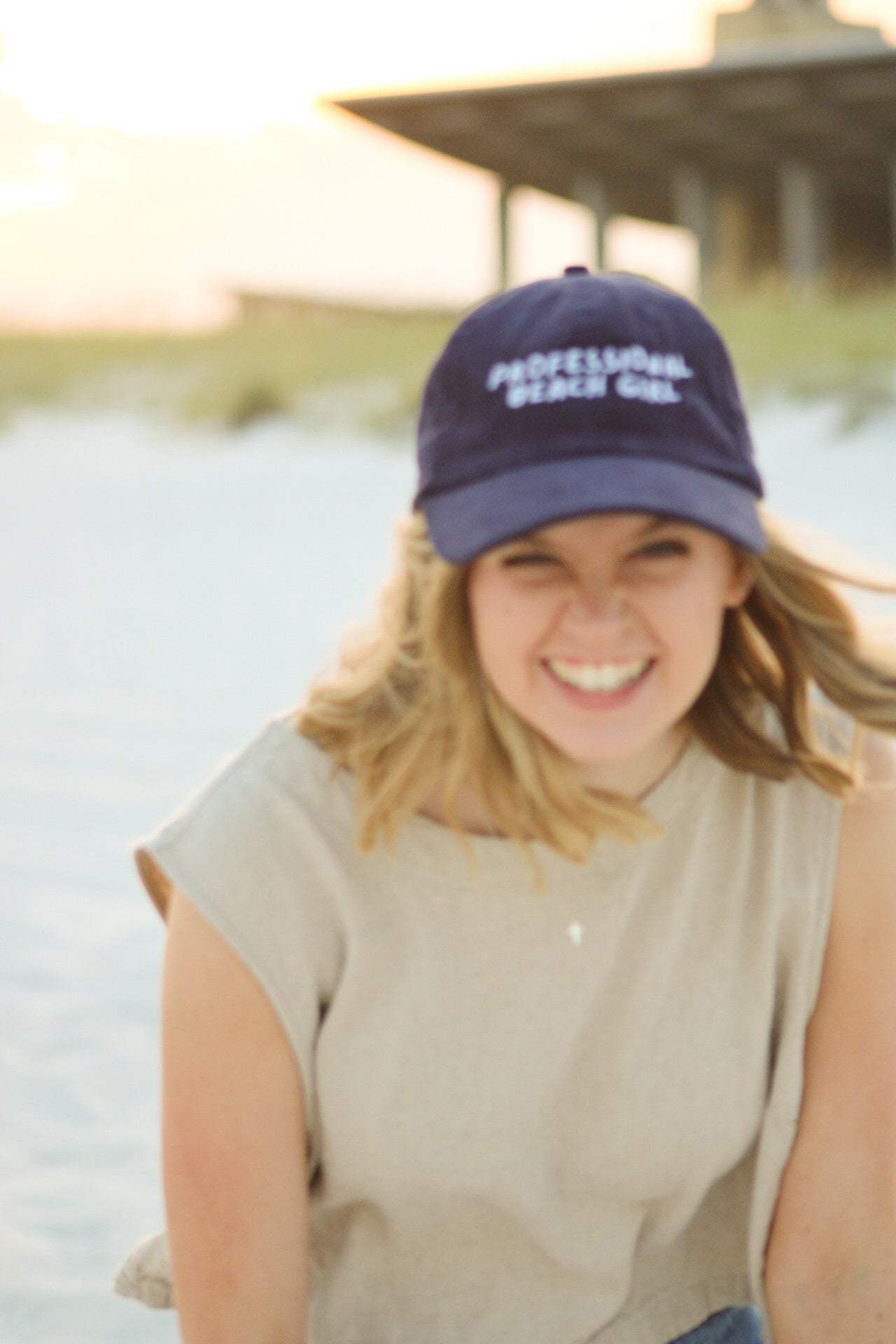 Professional Beach Girl Embroidered Dad Hat | Classic Baseball Cap