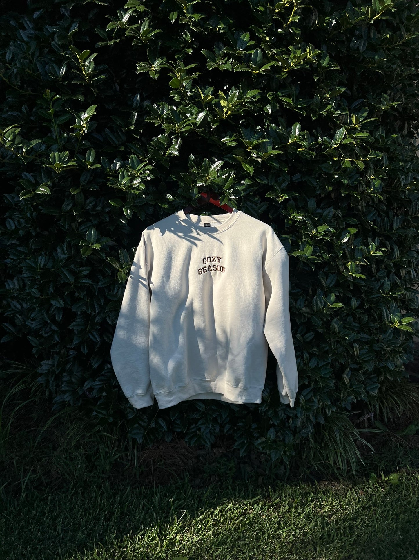 Cozy Season Embroidered Fleece Pullover | Unisex Sweatshirt