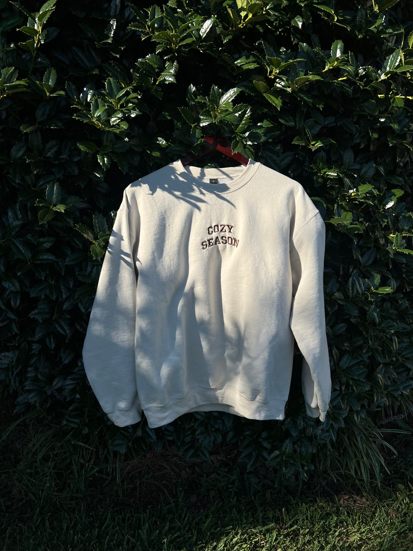 Cozy Season Embroidered Fleece Pullover | Unisex Sweatshirt