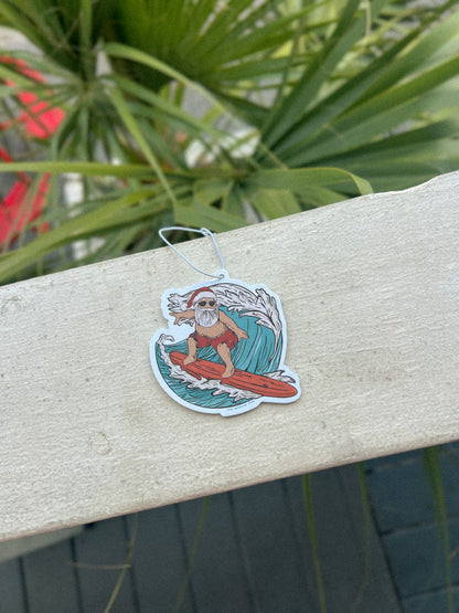 Surfin' Santa Scented Car Charm | Vanilla