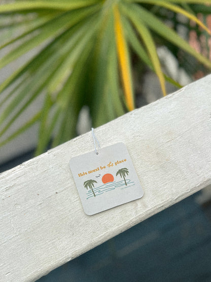 This Must Be The Place Scented Car Charm | Ocean