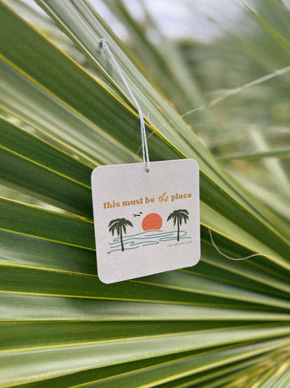 This Must Be The Place Scented Car Charm | Ocean