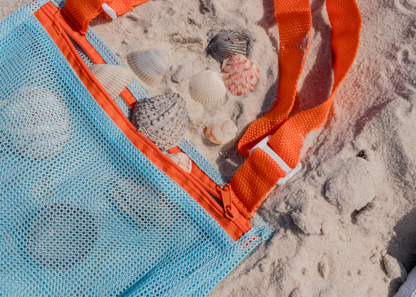 Mesh Shell Beach Bag