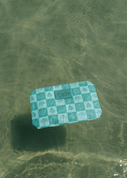 Blue Shell Check Bikini Bag