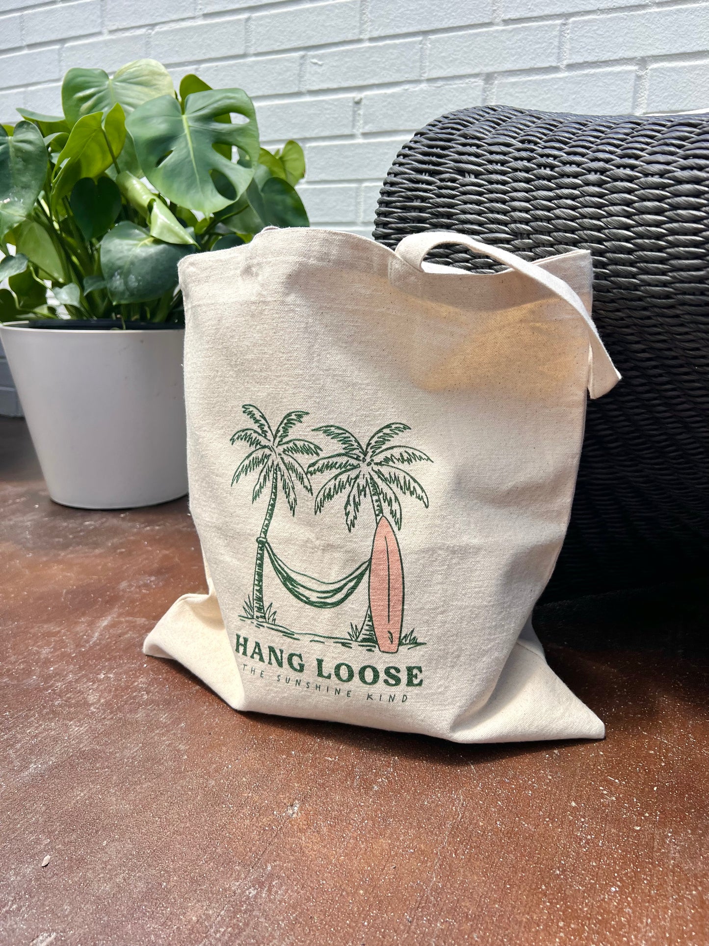 Hang Loose Cotton Canvas Tote Bag