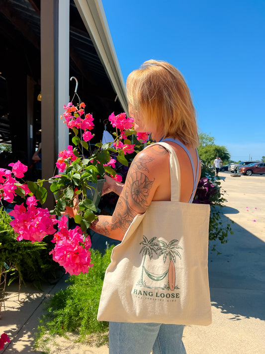 Hang Loose Cotton Canvas Tote Bag