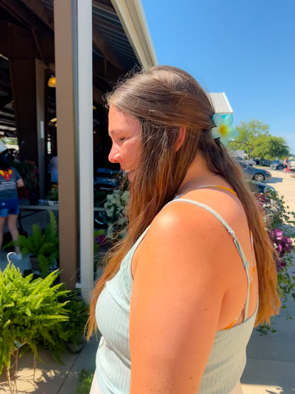 Colorful Plumeria Hair Clip