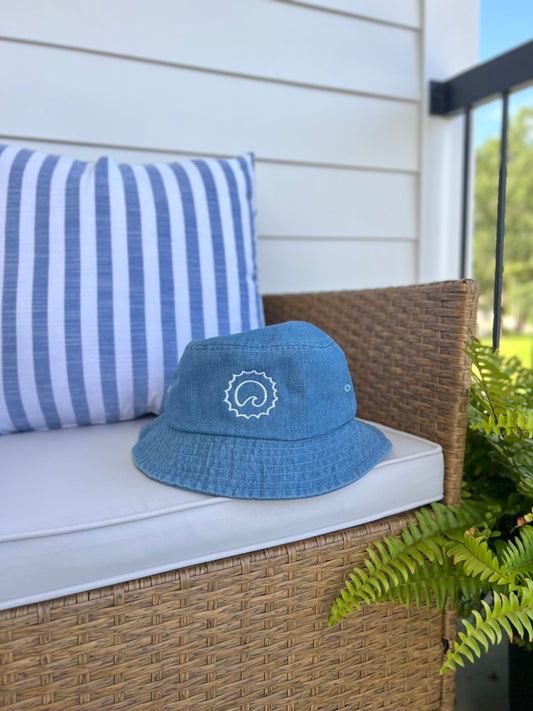 Sunshine Wave Denim Bucket Hat