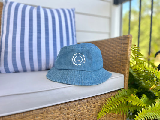 Sunshine Wave Denim Bucket Hat