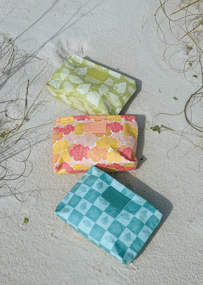 Blue Shell Check Bikini Bag