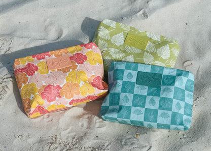 Blue Shell Check Bikini Bag