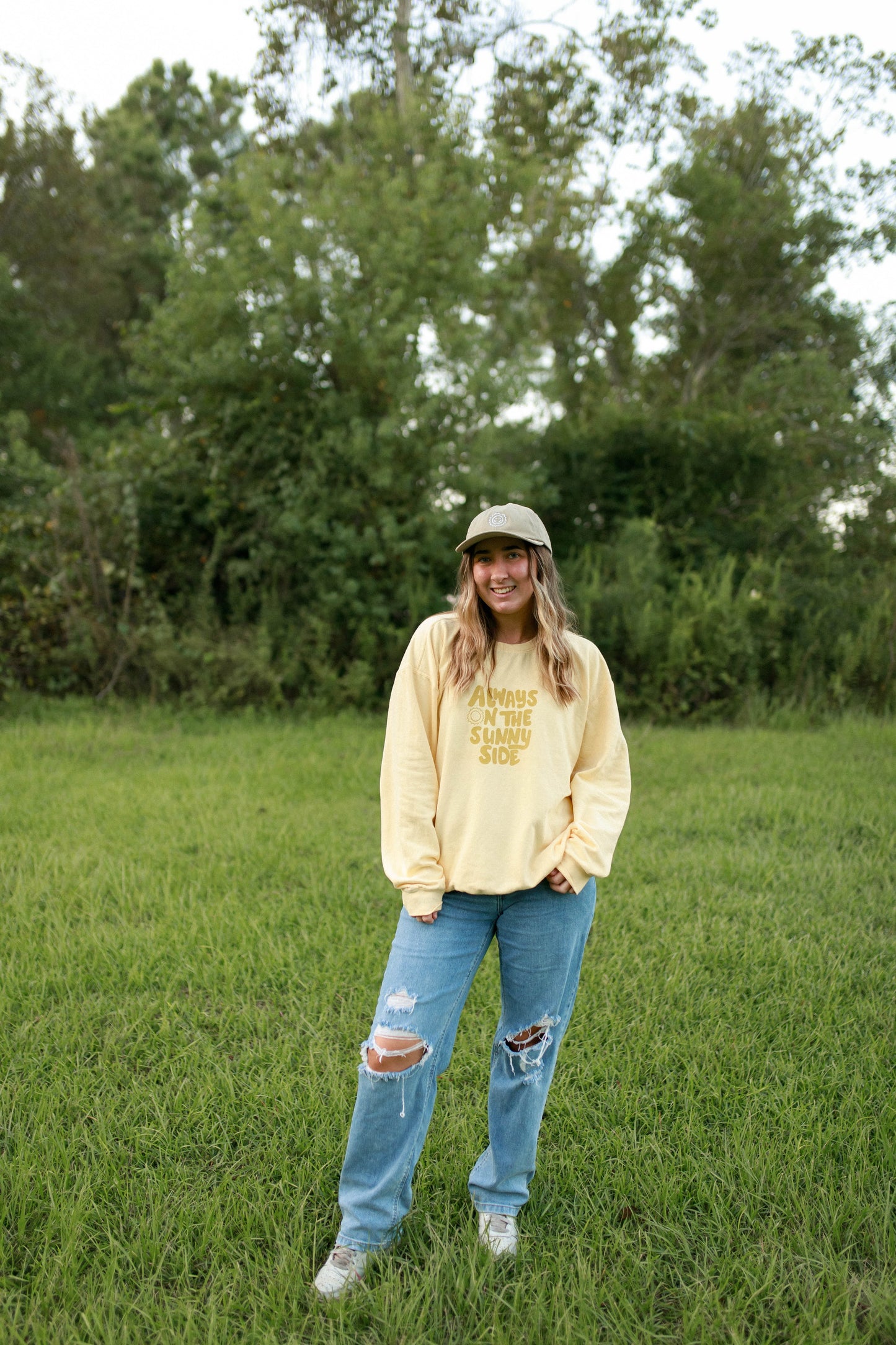 Sunshine Smiley Classic Dad Cap