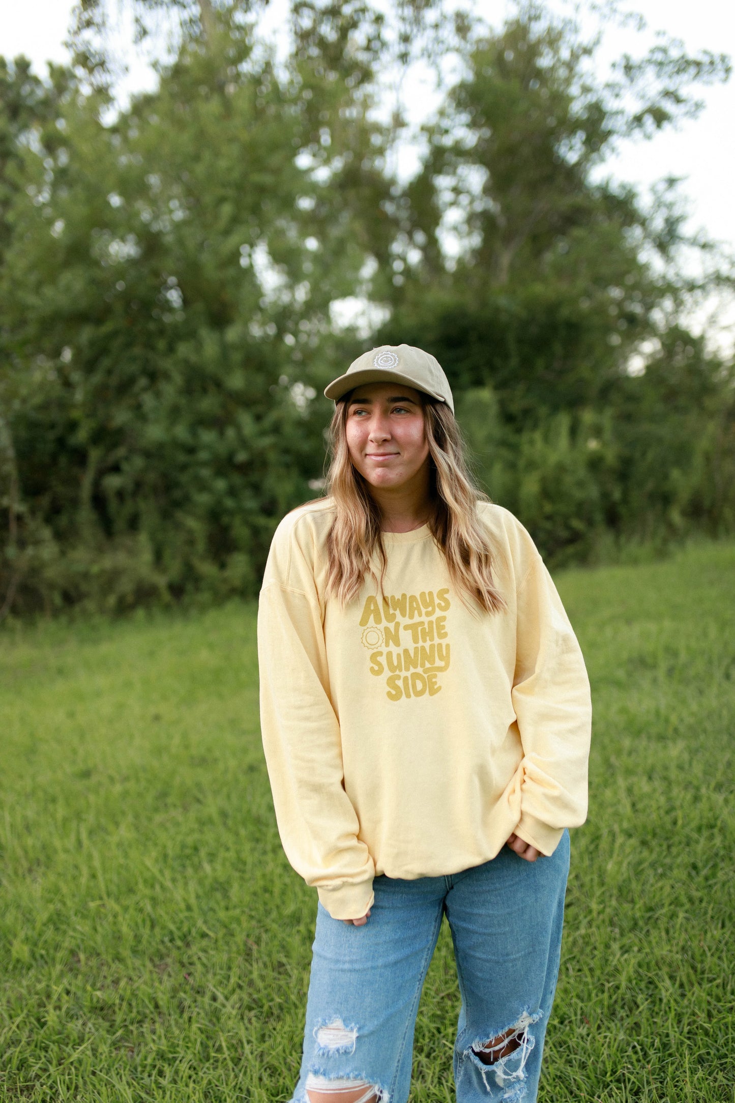 Sunshine Smiley Classic Dad Cap