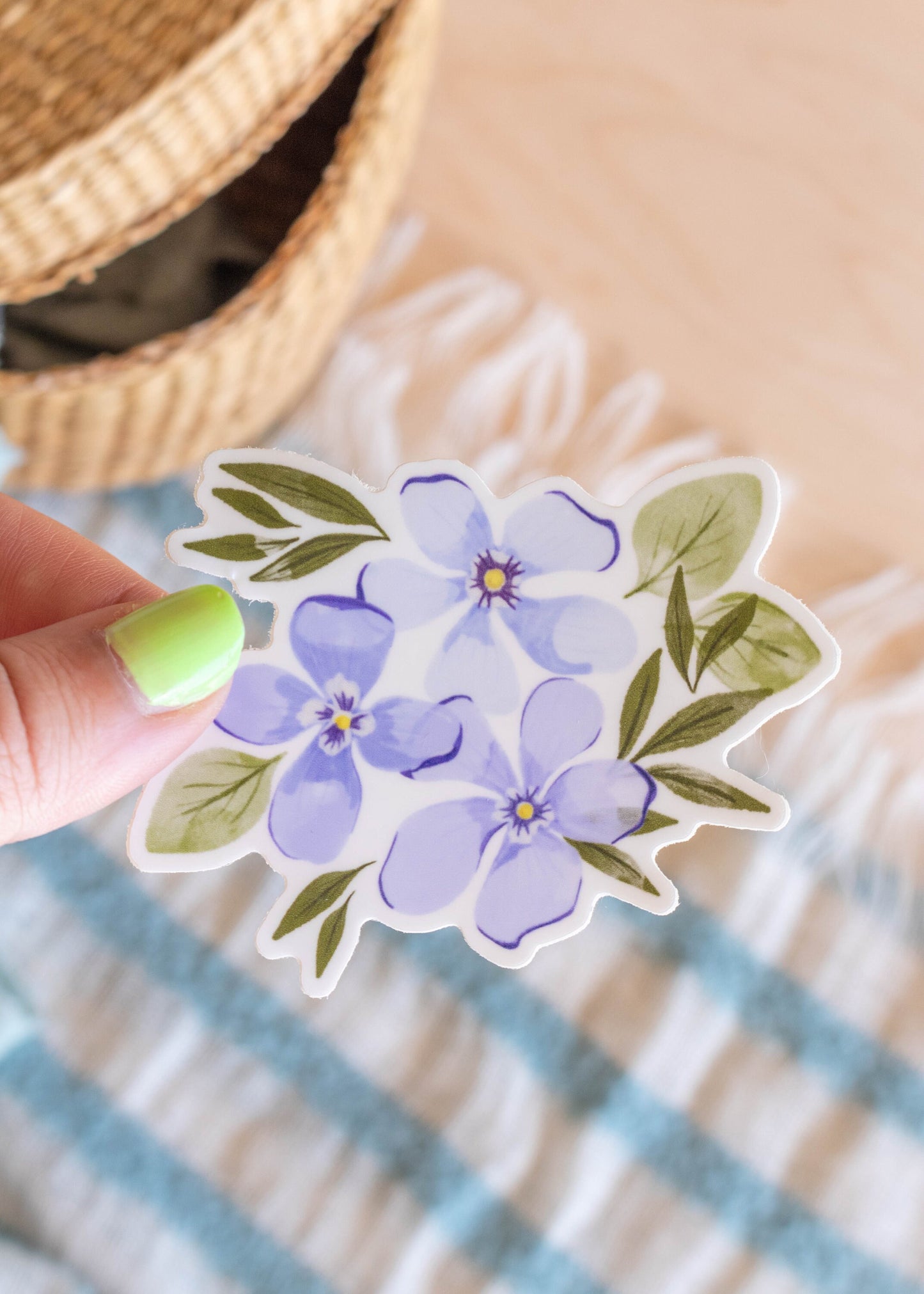 Pansy Flower Sticker // 3 x 3 in