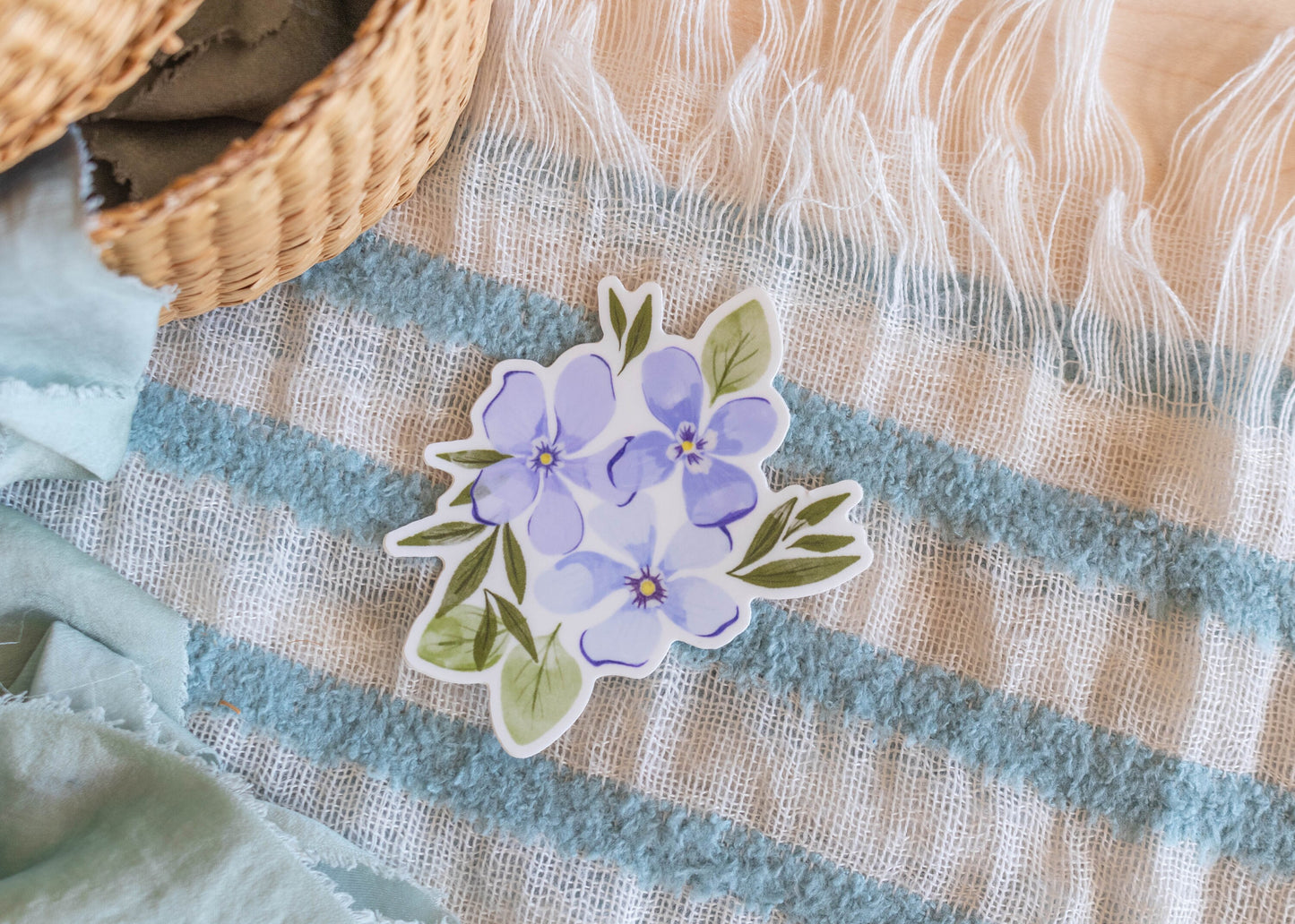 Pansy Flower Sticker // 3 x 3 in