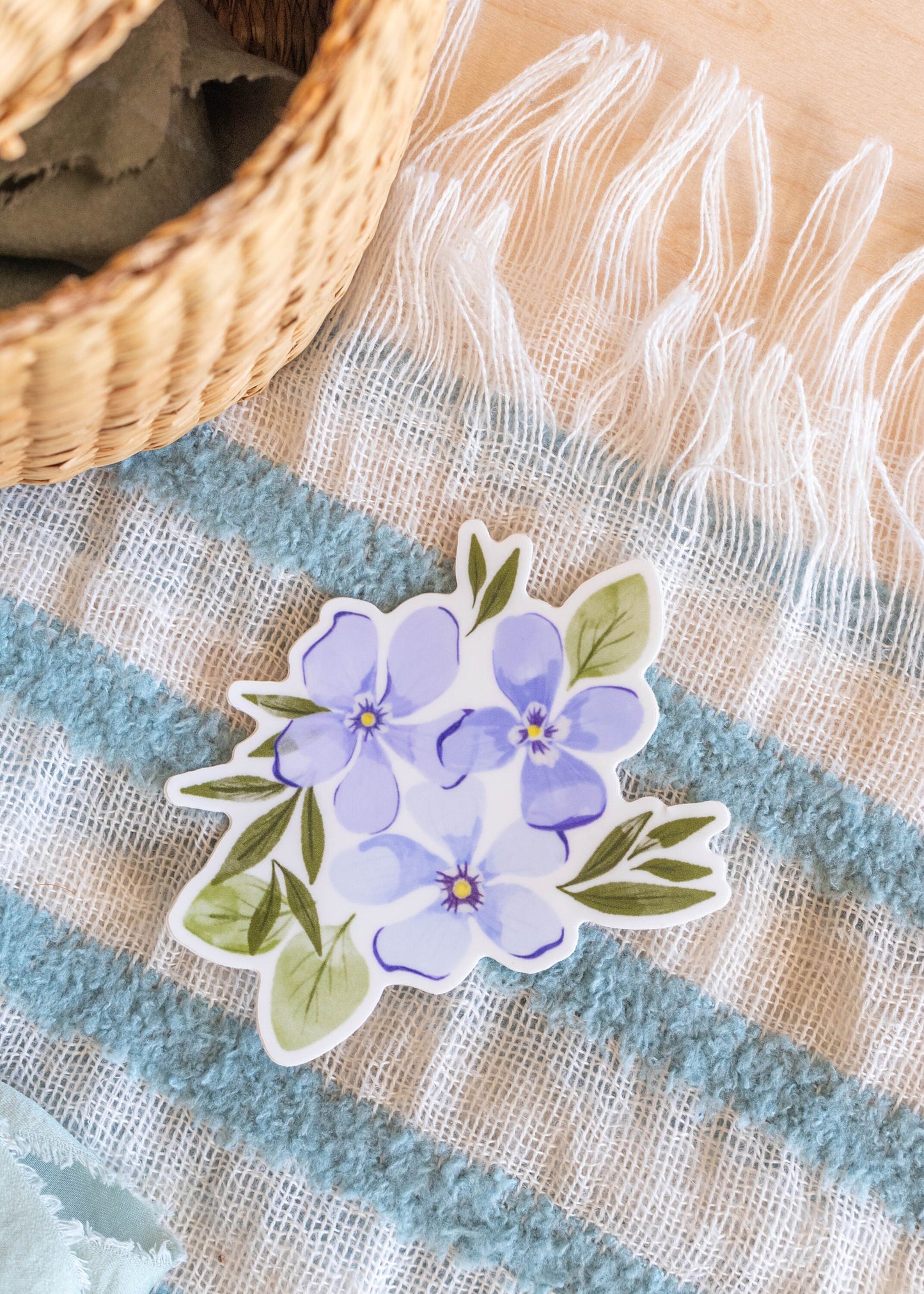 Pansy Flower Sticker // 3 x 3 in