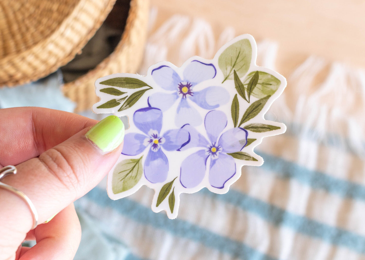 Pansy Flower Sticker // 3 x 3 in