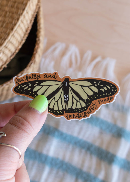 Wonderfully Made Sticker // 3.4 in x 1.8 in