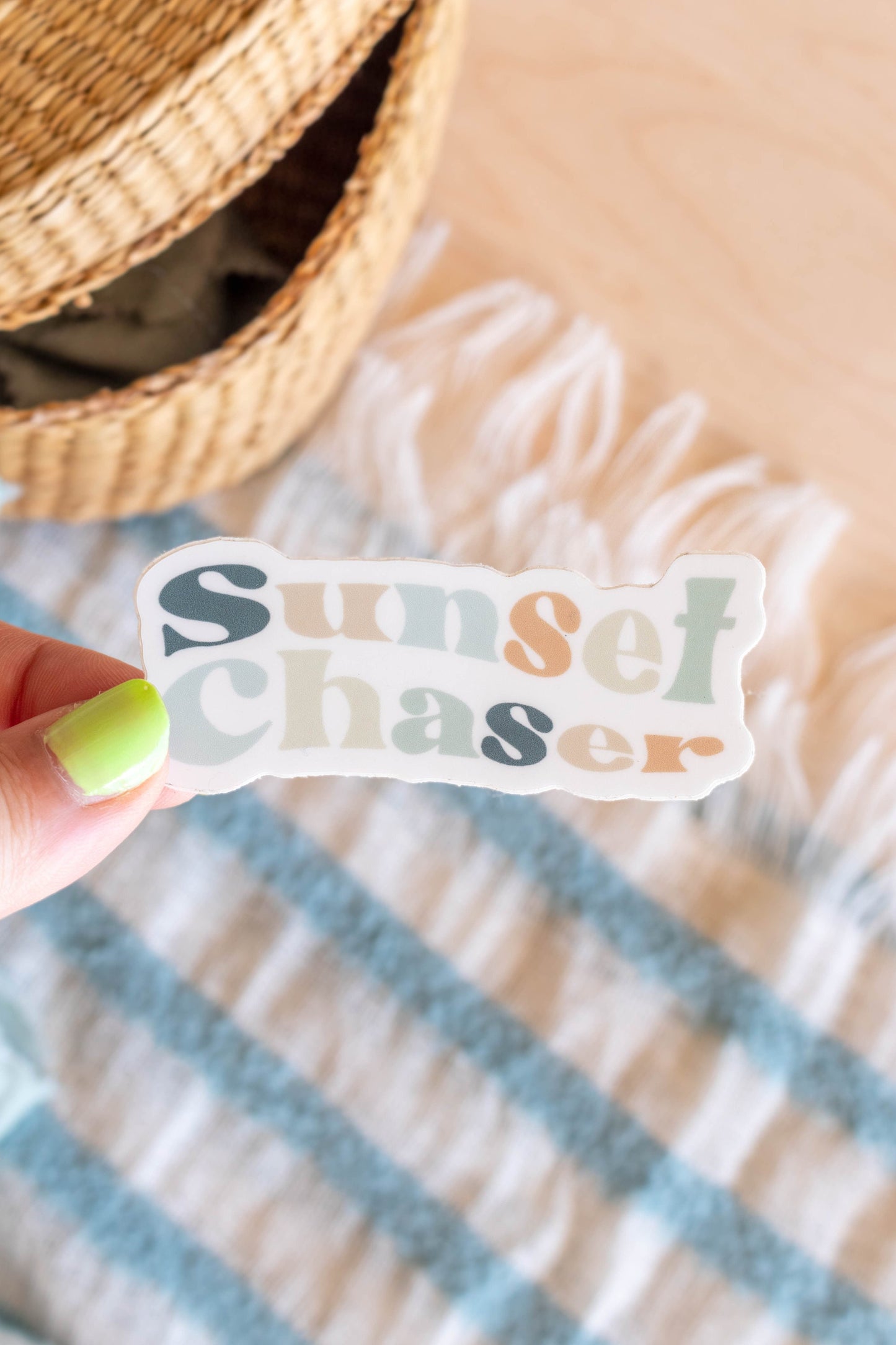 Sunset Chaser Sticker // 3 x 1 in.