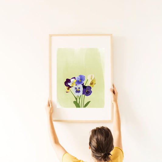 Pansy Print | Quality Art Print